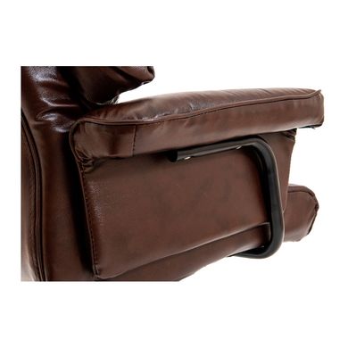 Armchair Congress - Brown Leather / CHROME / М-2 Wide