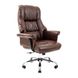 Armchair Congress - Brown Leather / CHROME / М-2 Wide