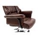 Armchair Congress - Brown Leather / CHROME / М-2 Wide