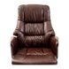 Armchair Congress - Brown Leather / CHROME / М-2 Wide