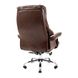 Armchair Congress - Brown Leather / CHROME / М-2 Wide