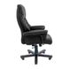 Armchair Congress - Black Leather / WOOD / М-2 Wide