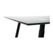 Table Capri - Marble glass / Black - 120x70x75H, Glass, Metallic (black)