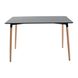 Table Xavier - Black / Wood - 120x80x73H, MDF, Wooden