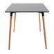 Table Xavier - Black / Wood - 120x80x73H, MDF, Wooden